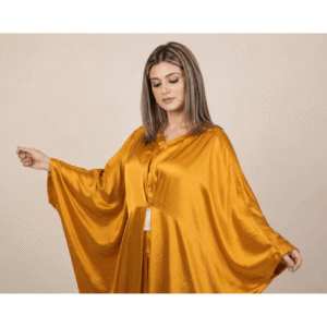 Burnt Amber Silk Kaftan
