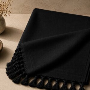 HOME classic black wool shawl