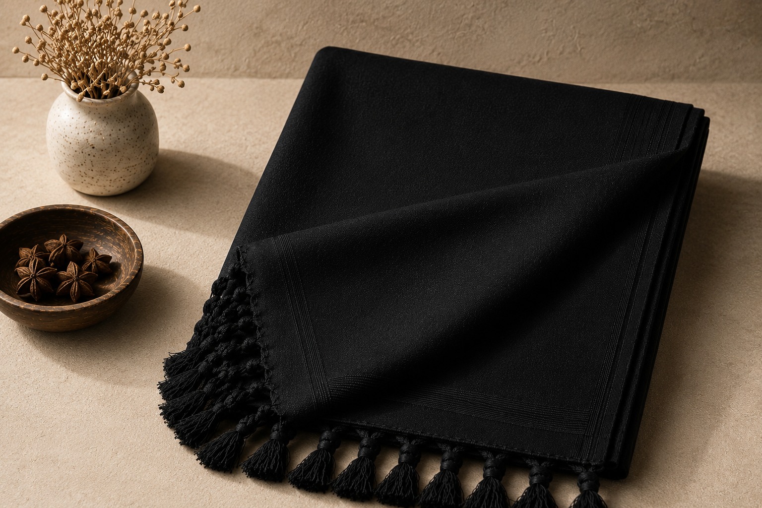 classic black wool shawl classic black wool shawl