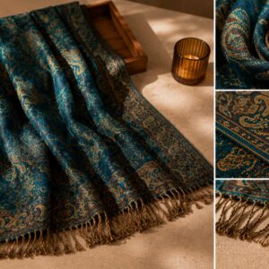 Royal Plum Paisley Shawl