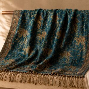HOME u&i pashmina feel reversible shawl