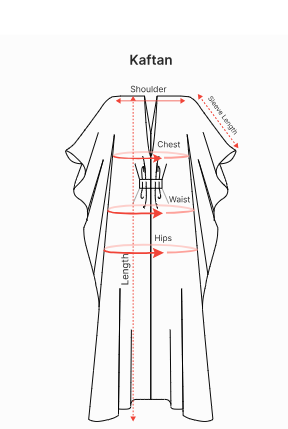 How to measure Kaftan