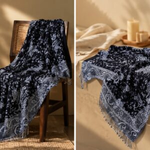 Black Paisley Classic Shawl
